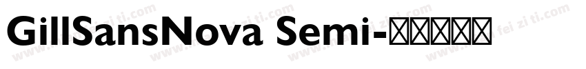 GillSansNova Semi字体转换